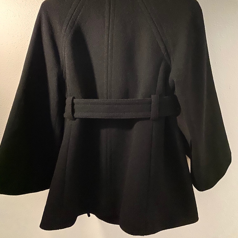 Vintage Women’s J. Crew Black Wool Coat Size 2 - Picture 5 of 9